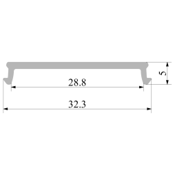 AL-17 Opal matte diffuser separately 2m LEDUA