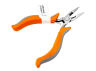 Straight pliers 125mm LTL20013 orange-gray Lemanso