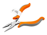 Straight pliers 125mm LTL20013 orange-gray Lemanso