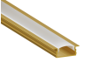 Aluminum profile for LED strip AL-104 2 meter gold recessed LEDUA