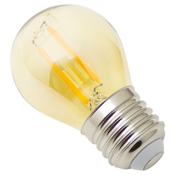 Lemanso 2W G45 E27 160LM 2200K 220-240V / LM3803 with amber bulb, glass