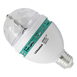 Lemanso DISCO E27 RGB 3W 230V lamp / LM3026 (warranty 1 year)
