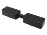 Straight black power connector for low-voltage busbar black LD4003 ULTRA Ardero