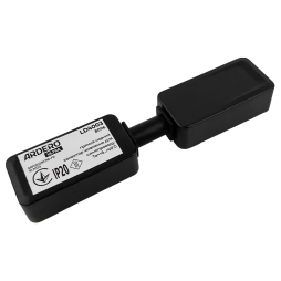 Straight black power connector for low-voltage busbar black LD4003 ULTRA Ardero