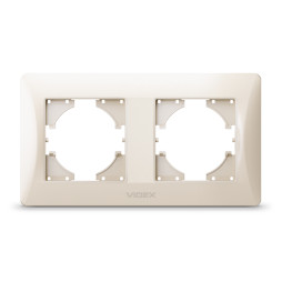 Frame cream for 2 places horizontal VIDEX BINERA VF-BNFR2H-CR