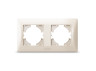 Frame cream for 2 places horizontal VIDEX BINERA