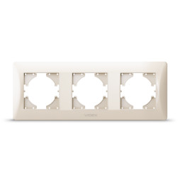 Frame cream for 3 places horizontal VIDEX BINERA