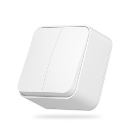 IP20 Switch external two-button white VIDEX BINERA