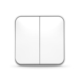 IP20 Switch external two-button white VIDEX BINERA