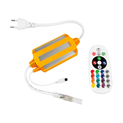 Power adapter IP65 for RGB LED strip + remote control 25 buttons 220V #19/1 (1022506) AVT