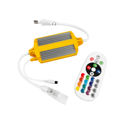 Adapter 1500W IP68 with remote control for RGB LED strip 12mm + connector 4pin 220V #14/6 AVT