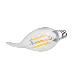 LED lamp 5W С35Т E14 COB 500LM 4500K 220V/LM3076 candle transparent Lemanso