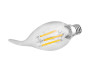 LED lamp 5W С35Т E14 COB 500LM 4500K 220V/LM3076 candle transparent Lemanso