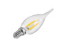 LED lamp 5W С35Т E14 COB 500LM 4500K 220V/LM3076 candle transparent Lemanso