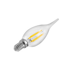 LED lamp 5W С35Т E14 COB 500LM 6500K 220V/LM3076 candle transparent Lemanso