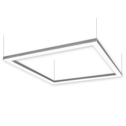 LED pendant lamp, ceiling "Quadra" square 110-240V 216W 25920lm 6000k 1000*1000, driver from outside LEDUA