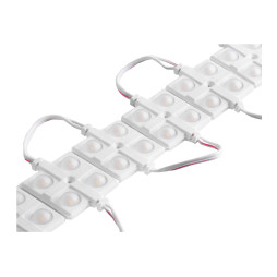 LED modules 2835-4smd 12V IP65 with lens white (20pcs plate) LEDUA