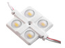 LED modules 2835-4smd 12V IP65 with lens white (20pcs plate) LEDUA