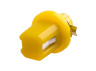 LED car lamp T5-B8.5-COB yellow 12V LEDUA