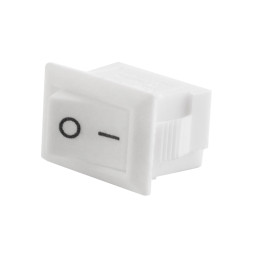 Switch KCD11-101 Small, 250VAC / 3A, 2 contacts, white LEDUA