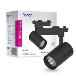 LED track light Feron AL103 30W 4000K black beam angle 60