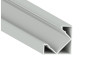 Aluminum profile for LED strip AL-07 1 meter anodized corner LEDUA