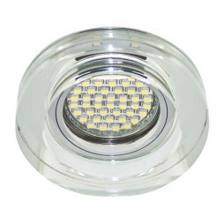 Built-in luminaire Feron 8080-2 under a lamp with backlight silver