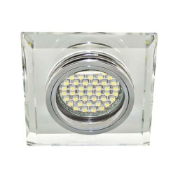 Built-in luminaire Feron 8170-2 under a lamp with backlight silver