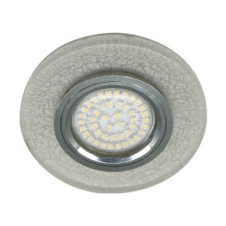 Built-in luminaire Feron 8989-2 under a lamp with backlight silver