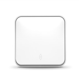 IP20 Outdoor single-button switch white VIDEX BINERA