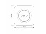IP20 Outdoor single socket white VIDEX BINERA