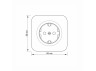 IP20 Outdoor single socket with grounding white VIDEX BINERA