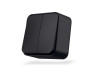 IP20 Outdoor two-button switch black graphite VIDEX BINERA