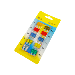 Set of car fuses M 10pcs (aluminum) blister LM2650 Lemanso