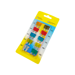 Set of car fuses M 10pcs (zinc) blister LM2651 Lemanso