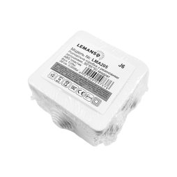 Junction box with rubber plugs 85*85*50 square LMA205 Lemanso