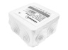 Junction box with rubber plugs 85*85*50 square LMA205 Lemanso