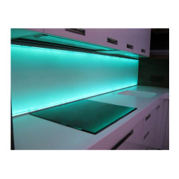 LED plastic clip for glass shelf lighting 12V/DC 4.8w 500mm, neutral white light, white wire LEDUA