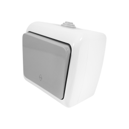 Switch surface-mounted 1st through IP54 Nemo gray LMR2404 Lemanso