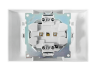 Socket 2-a with grounding and cover Sakura white LMR1041 Lemanso