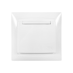 Socket with cover Sakura white LMR1027 Lemanso