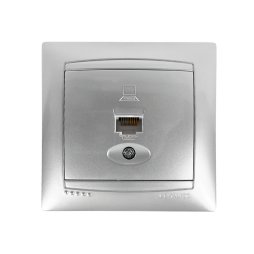 Computer socket 1-a Sakura silver LMR1328 Lemanso