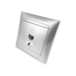 Computer socket 1-a Sakura silver LMR1328 Lemanso