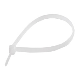 Cable tie locking white 3.6*200mm. (4*200)