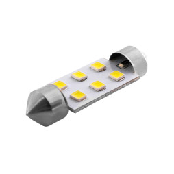 LED car lamp S85-39mm-6smd 2835 white 12V LEDUA