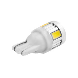LED car lamp T10-5630-6smd white body white 12V LEDUA