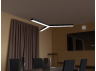 LED pendant, ceiling lamp "Y" 220V 27W 2700Lm 4000k 500*500*500 black housing LEDUA