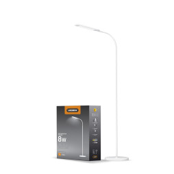 LED floor lamp white VIDEX TF0702W 8W 3000-5500K