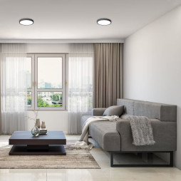 LED Round surface-mounted lamp VIDEX 24W 5000K Black