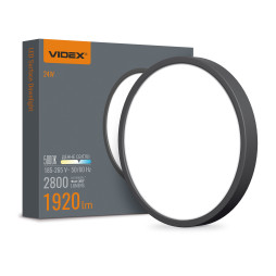 LED Round surface-mounted lamp VIDEX 24W 5000K Black